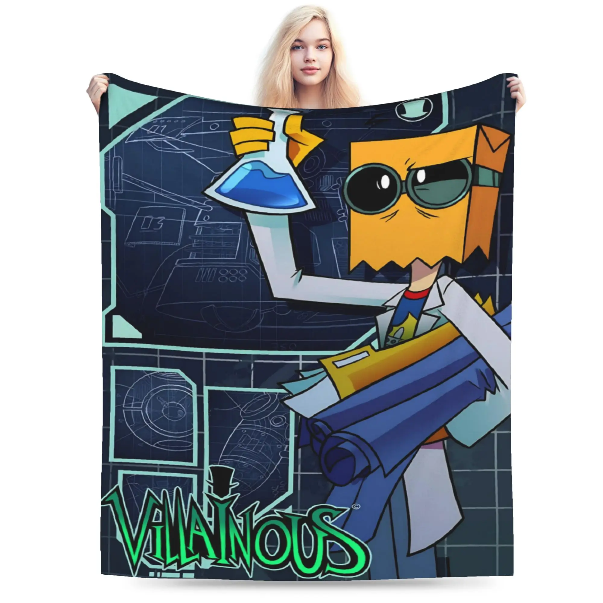 Villainous Comdy Blankets Fleece  Comfortable Super Soft Throw Blanket for Sofa Plush Thin Quilt