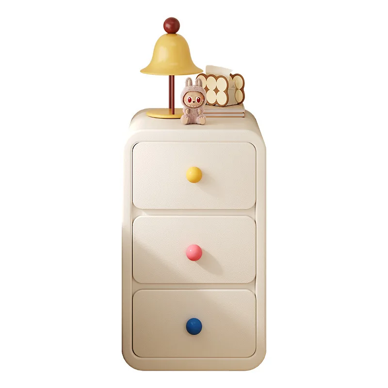 

Bedside table Household bedroom Dopamine storage cabinet Creative cute storage ultra-narrow simple mini storage cabinet