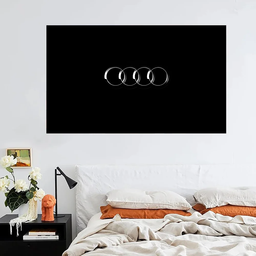 A-audi Logo Home Decoration Garage Flag to Hang Decorative Flags for Rooms Outdoor Decorations Flags and Banners Decor Custom