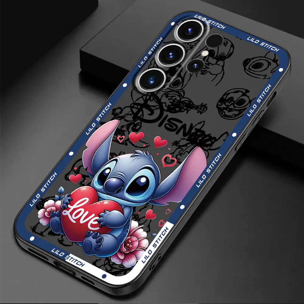 TPU Soft Case for Samsung Galaxy S24 Ultra S21 5G S22 Plus S23 Ultra S20 S21 FE S21 Disney Lilo & Stitch Coque Funda Cover