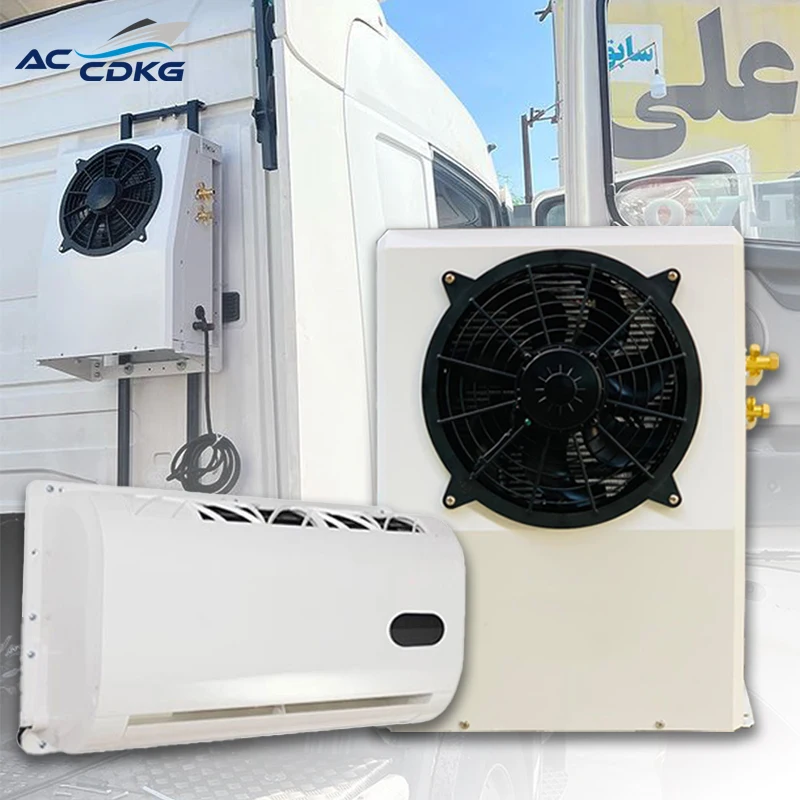

DC Electric 12V 24V Parking Air Conditioner New Split Design for Freightliner Semi-Truck R134a Refrigerant