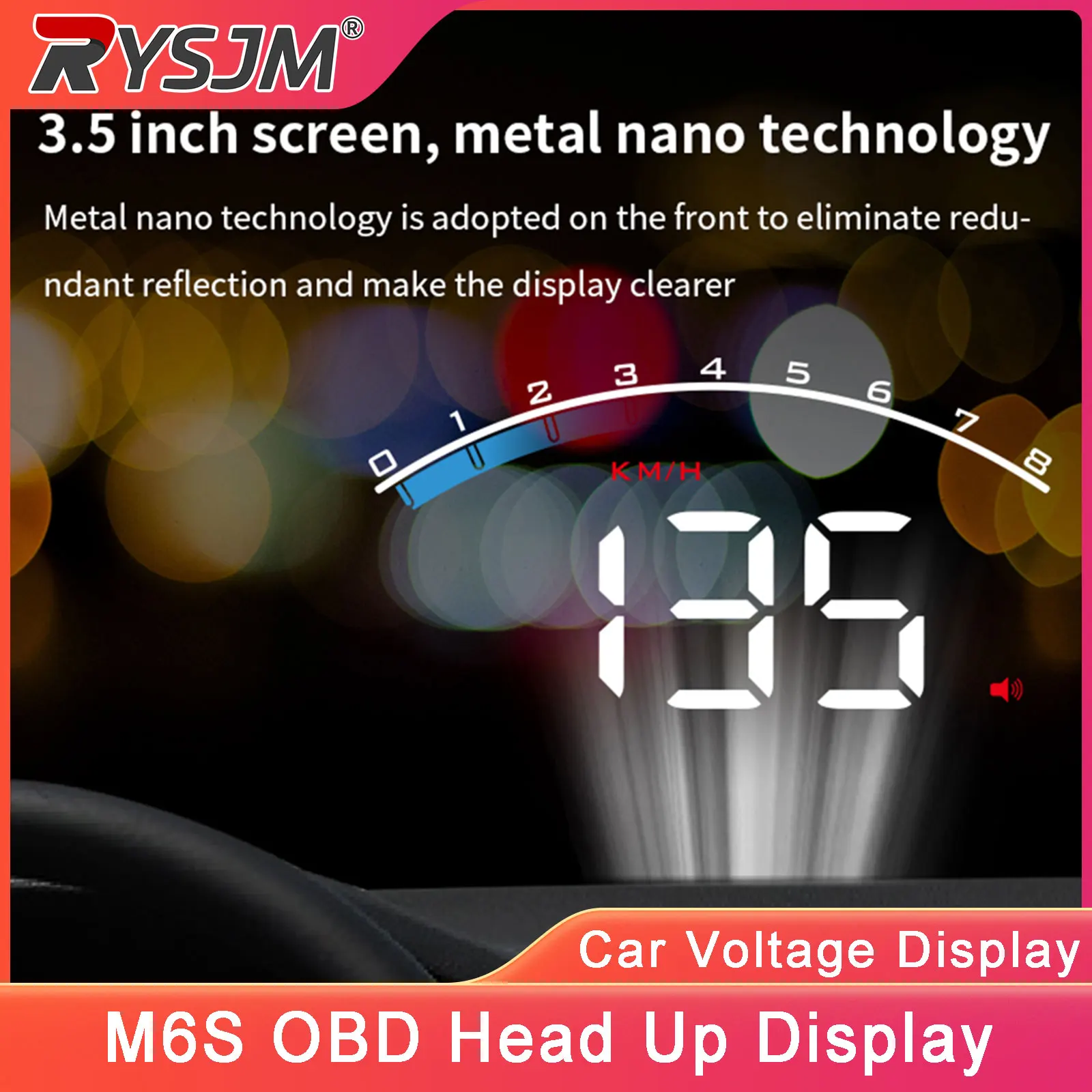 M6S Lcd Car Obd Hea…