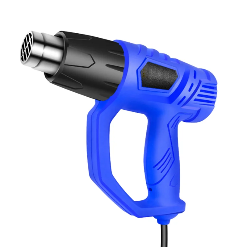 PORK-Трисовый фен с тремя насадками, регулируемый тепловой пистолет с двойной скоростью для DIY, зачистки краски, термоусадочного ПВХ, поделки, вилка европейского стандарта
