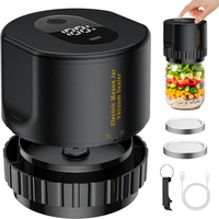 Electric Mason Jar Vacuum Sealer Kit Cordless Automatic Jar Sealer Set for Food Storage and Fermentation with Mason Jar Lids!