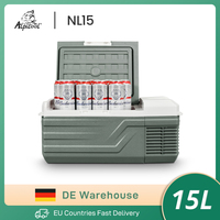 Alpicool NL15 15L Portable Refrigerator 12 Volt Mini Fridge Freezer 12/24V DC 100-240V AC Cooler Ice Box for Truck Camping