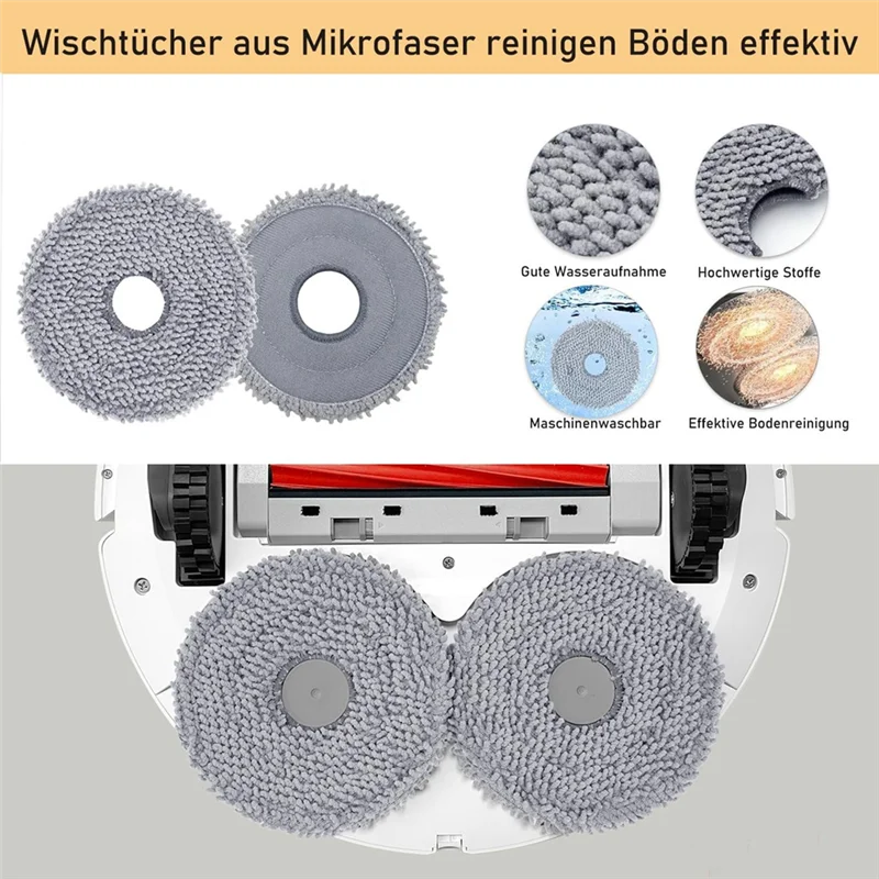 ABJY-สําหรับ Roborock Qrevo S/Qrevo Pro/Qrevo Maxv หลักแปรงด้านข้าง HEPA FILTER Mop ผ้าฝุ่นหุ่นยนต์เครื่องดูดฝุ่น