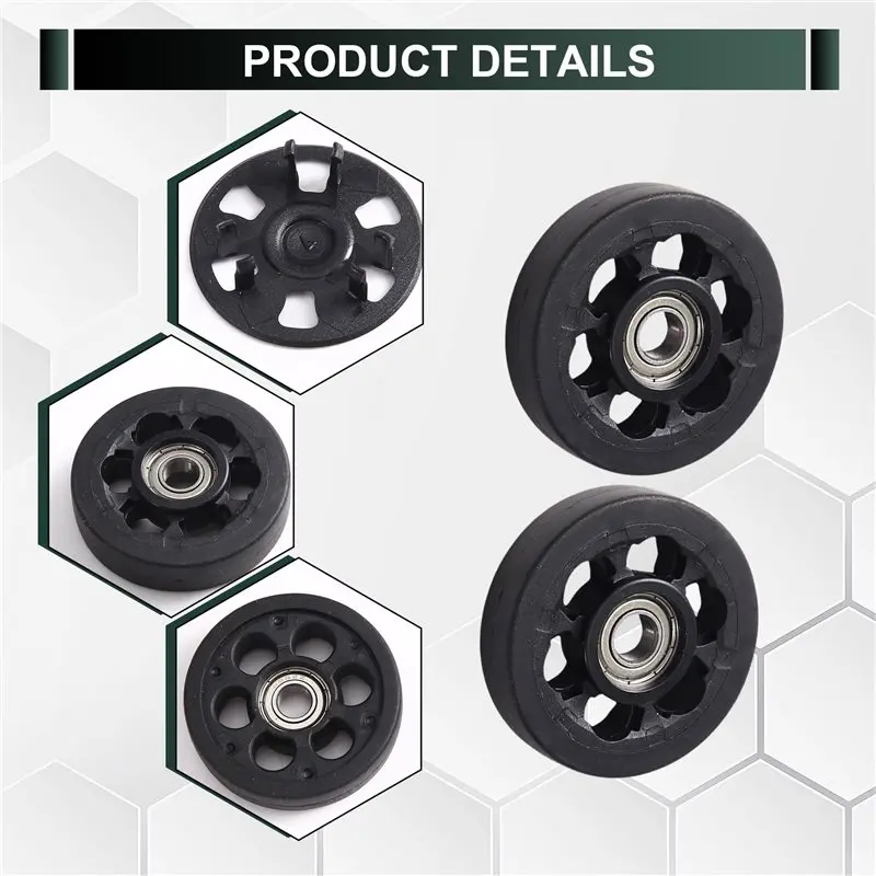 ABYN-For Replacement Luggage Wheels 50X12mm With Low-Noise Rolling Bearings- 2PCS For Travel Suitcase Caster