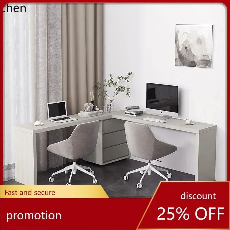 

HXL Painted Desk and Dressing Table Integrated Simple Chest of Drawers Extendable Makeup Table