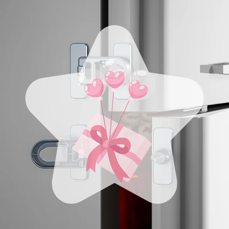 1 Piece Multifunction Useful Refrigerator Door Latch New Plastic Baby Safety Lock Kids Security Protection Cabinet Drawer Lock
