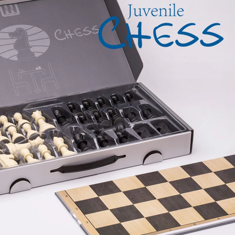 Waterproof wood pattern chessboard acrylic added weight chessboard Set Portable Game of International Chess Foldable board I207