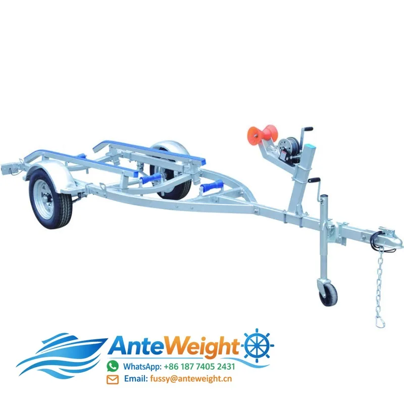 Small Galvanized Boat Trailer Different Size Trailer for All Kinds of Boats