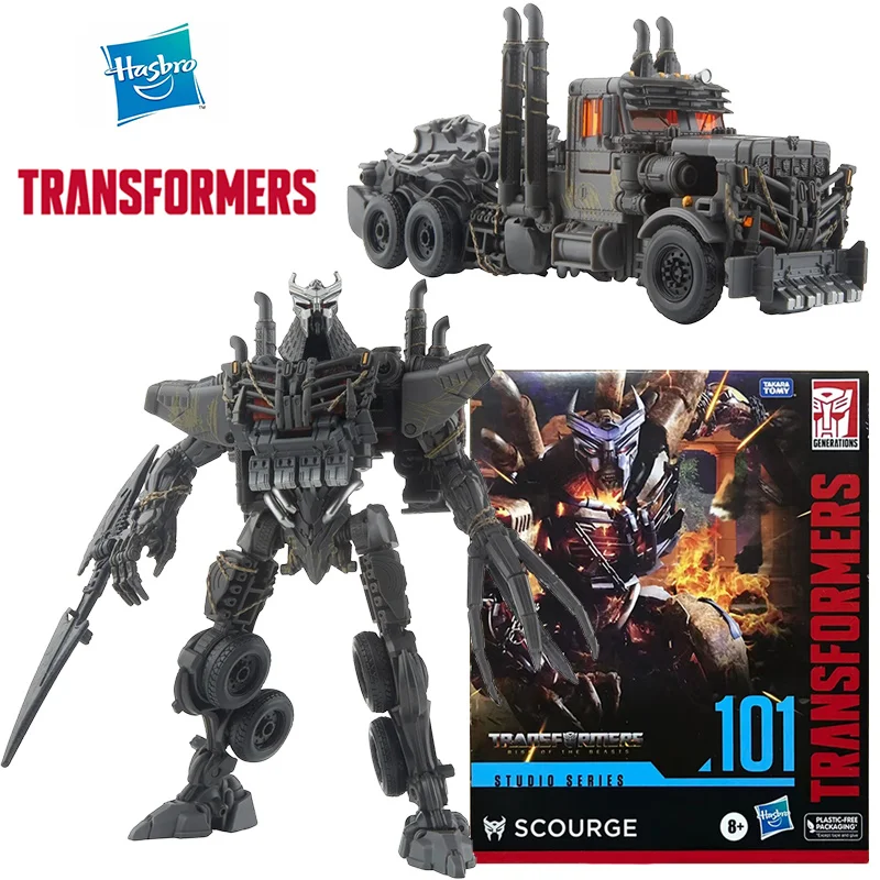 

Hasbro Transformers Rise of The Beasts Studio Series SS101 Scourge 23 см Leader Class Аниме Оригинальная фигурка Модель Игрушка в подарок