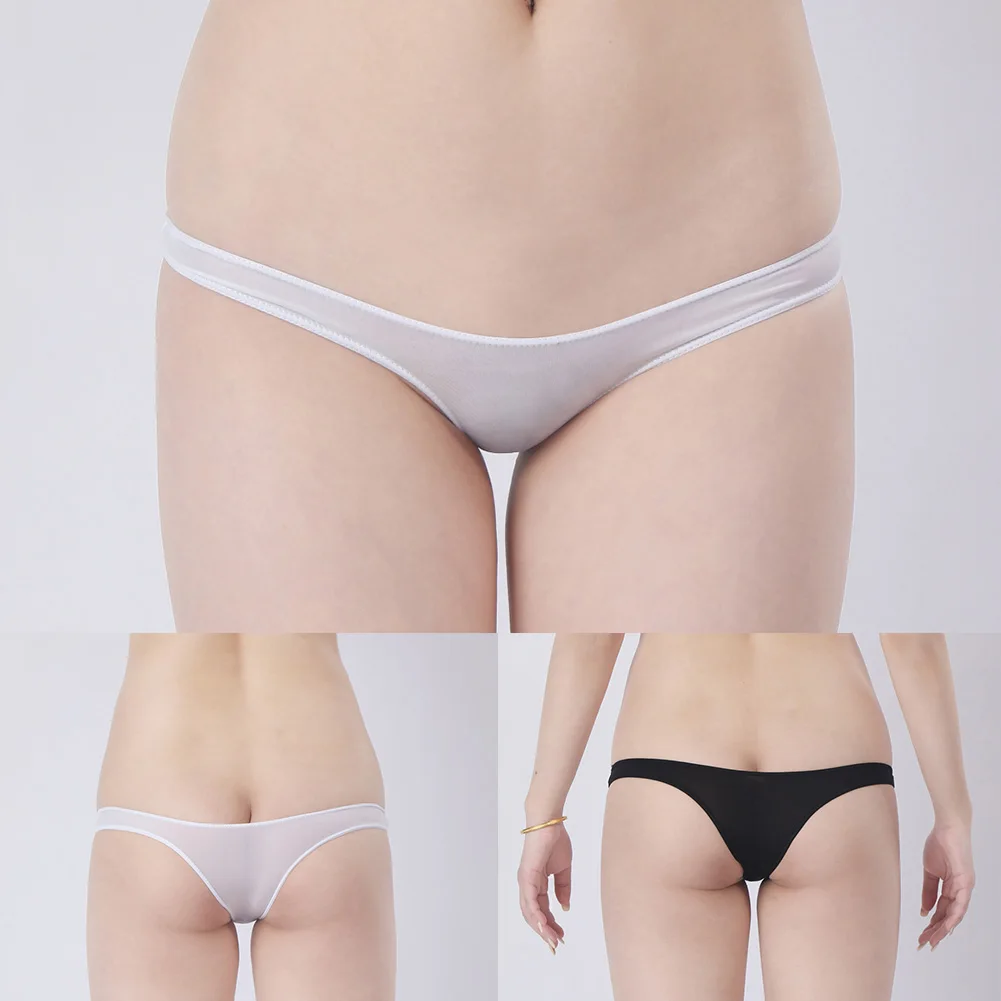 Womens New Sexy Low Waist Men\'s Panties Half Hip Coverage Underwear Man Sissy See-through Briefs Sexy Lingerie Underpants Men