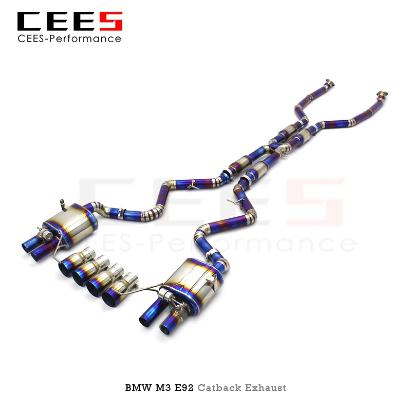 

CEES Catback Exhaust for BMW M3 E90 E92 E93 E9X 4.0L 2008-2013 Performance Tuning Titanium Escape Exhaust Valve Axleback Muffler