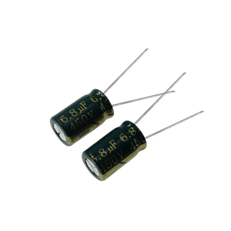 20PCS 450V 6.8uF 450Volt 6.8MFD 10*13mm Aluminum Electrolytic Capacitor Radial