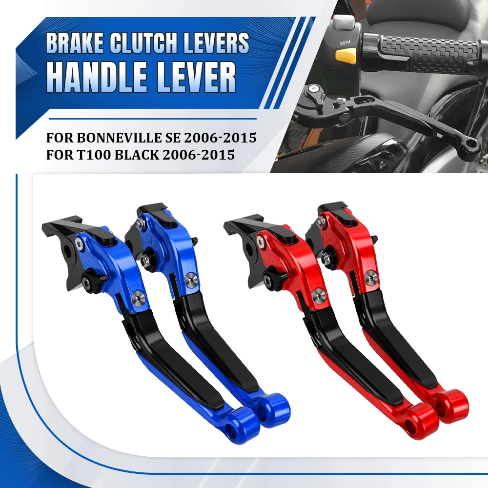 

For BONNEVILLE SE 2006 2007 2008 2009 -2015 T100 Black Motorcycle Accessories CNC Aluminum Brake Clutch Levers Handlebar Lever