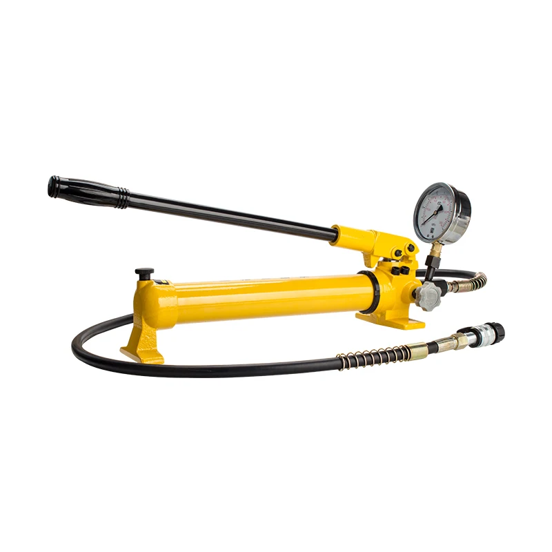 900cc Oil Volume Hand Pump,0-70Mpa Ultra-High Pressure Manual Hydraulic Pump,Oil Pump with Quick Coupling&Pressure Gauge CP-700B