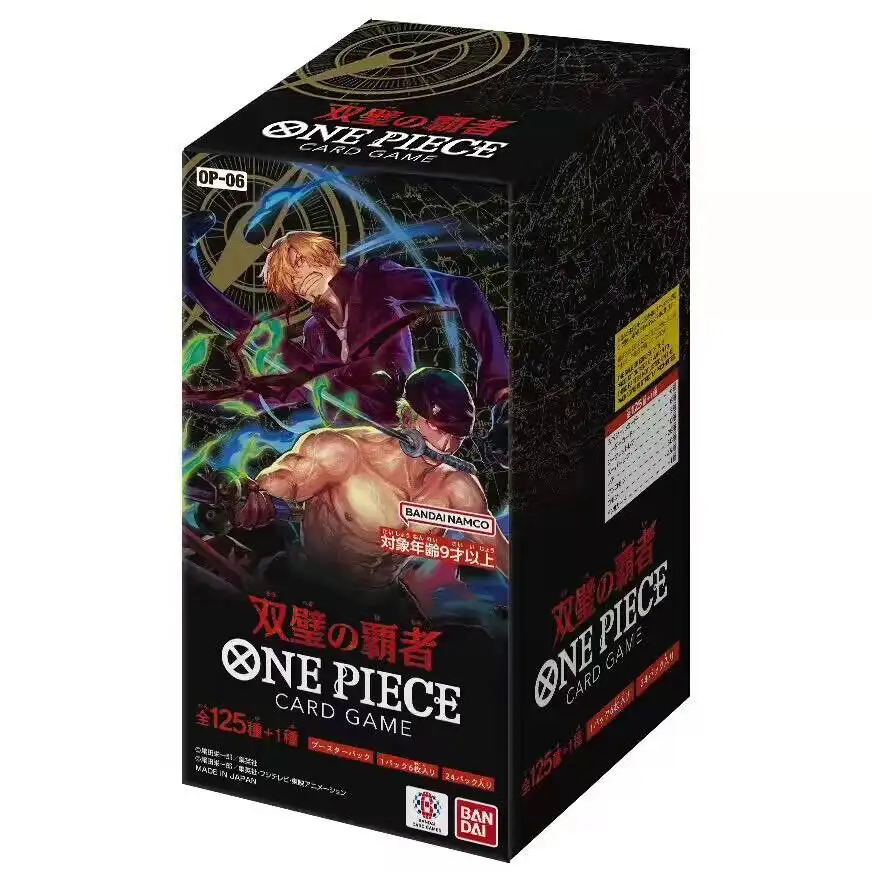 Original Bandai One Piece OP06 The Double Walled Overlord  Cards Booster Box Anime Japanese Trading Game Card Collector Gift