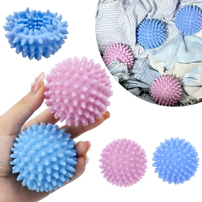 1/2PCS Reusable Plastic Laundry Ball Washing Machine Tools Pet Hair Remover Catcher Knot Prevention Dryer Ball Laundry Supplies