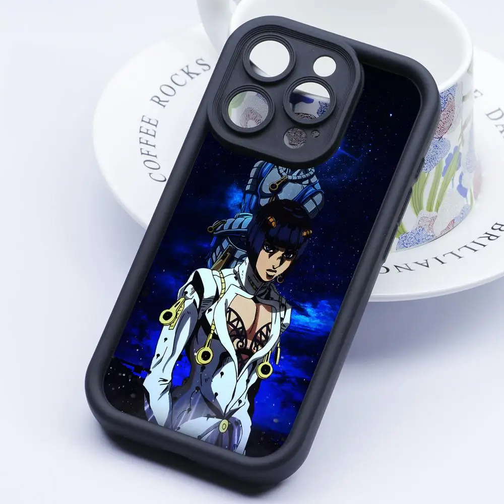 

Anime JOJO Bruno Bucciarati Phone Case for iPhone 17 16 15 14 13 12 11 Air Pro Max Plus Thicken TPU Colorful Cover Cover Luxury