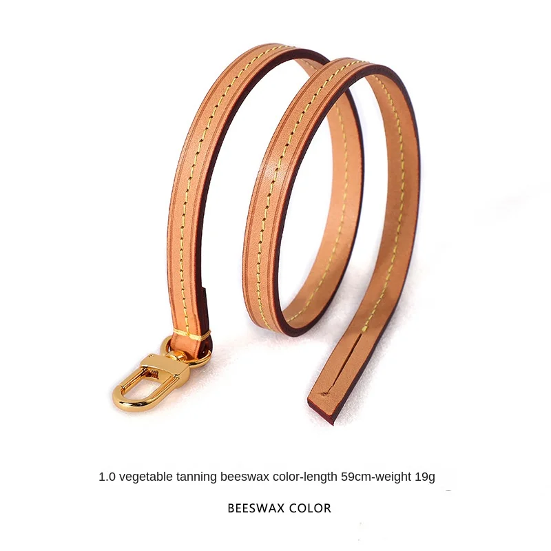 NONE Leather Bag Strap Brown 120cm 7