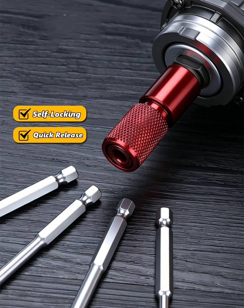 Schnellwechsel-Bithalter für Schlagschrauber, Winkelschleifer, Elektrobohrer-Adapter, Parkside Antrieb, Schlagschrauber, Schnellverschluss-Sechskant-Zubehör – Detail 1