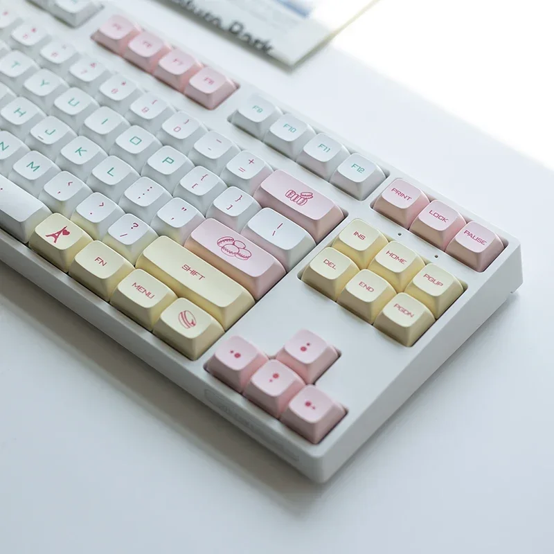 Macaron keycaps xda height pbt sublimation 108 104 87 84 68 64 61 keys