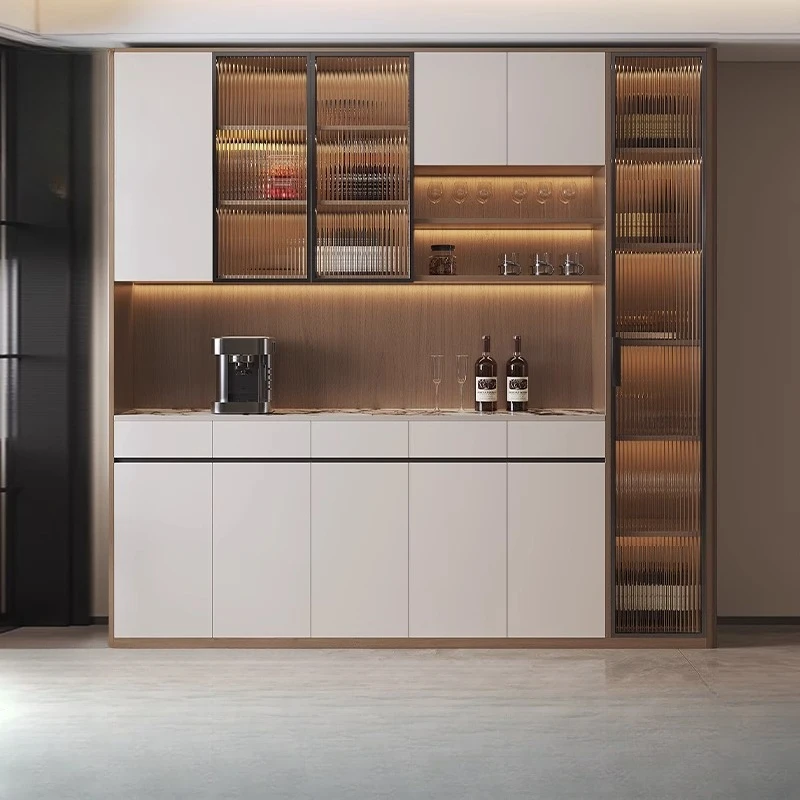 Gabinetes de China para sala de estar, cafetería, Bar exterior, estación de cóctel, accesorios de Alcohol, muebles para el hogar, todos los artículos, rueda de vidrio