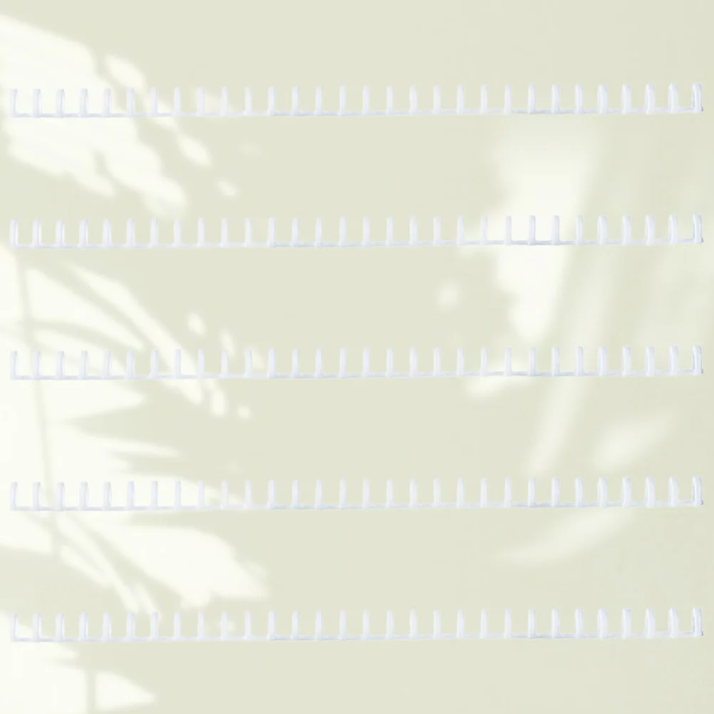 5 قطعة 10 مللي متر 30 حفرة فضفاضة ورقة الموثق المفصلي قابلة لإعادة الاستخدام كتاب صنع قطاع ل 30- حفرة ورقة منظمة الحرفية القرطاسية الأبيض