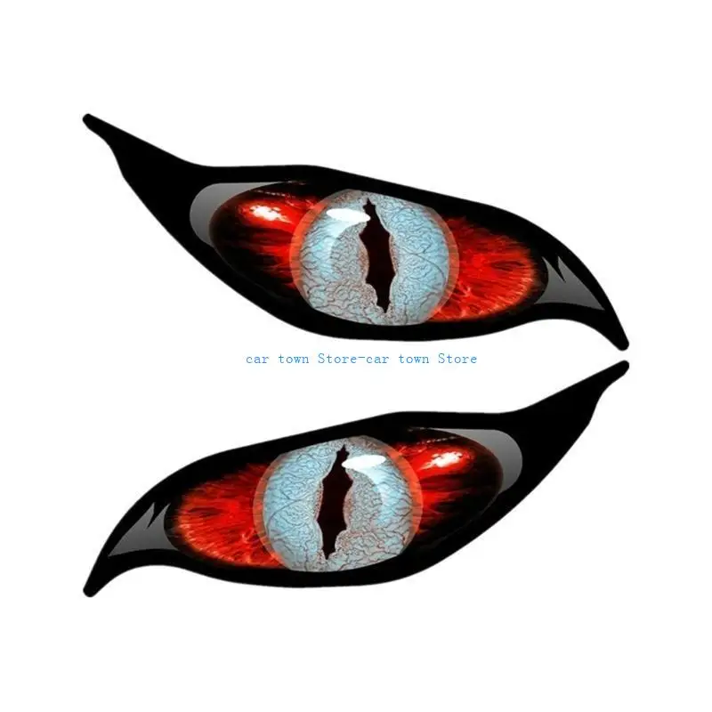 

RXJE Evil Eyes Eye in Red Vinyl Car Motorbike Helmets Sticker Decal Car Decorations