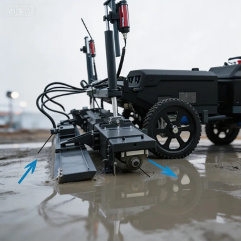 For Logistics Center Laser Screed Concrete Floor Leveling Machine Walk Behind Vibratory Screed for Warehouse Distribution