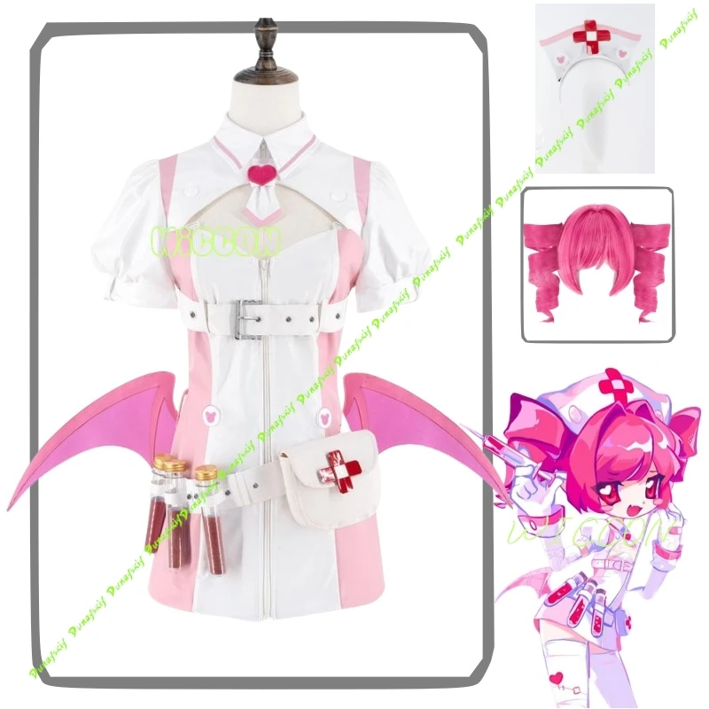 Buro Cosplay disfraz peluca Virtual Idol Cosplay Anime Muse enfermera Top Sexy falda disfraz de fiesta de Halloween para adultos personalizado