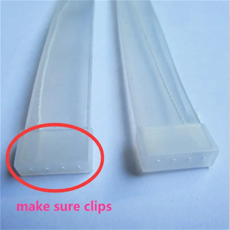 

100 pcs Silicon clip, end caps use for SMD 5050 3528 3014 5630 ws2801 ws2811 ws2812b waterproof led strip light non-2--4 hole