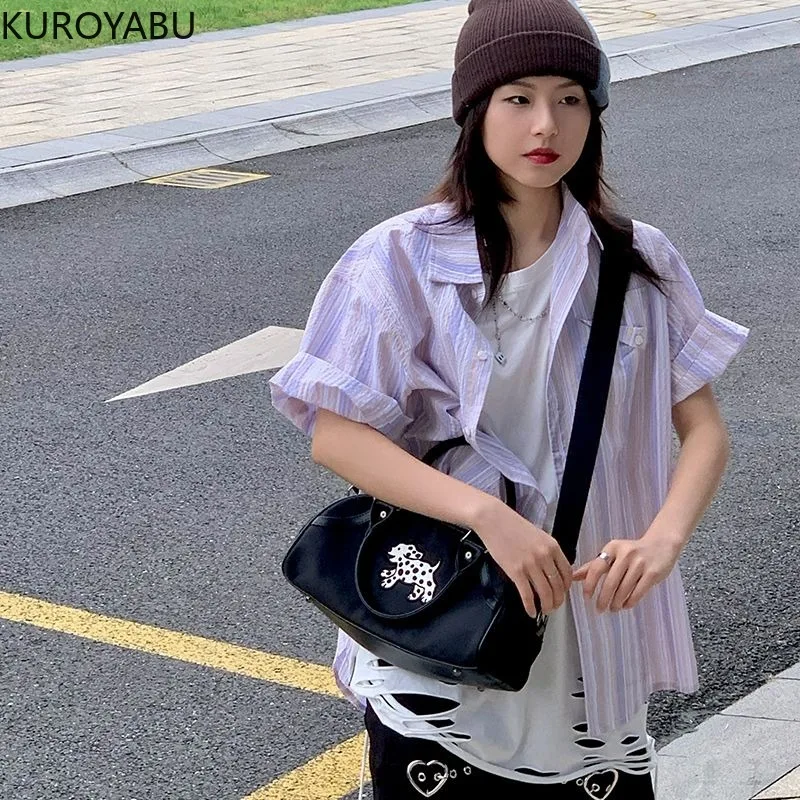 Koreańskie torby damskie torebka damska dla kobiet o dużej pojemności Y2K punkowa torba na ramię dżinsowa Casual Vintage Harajuku Crossbody