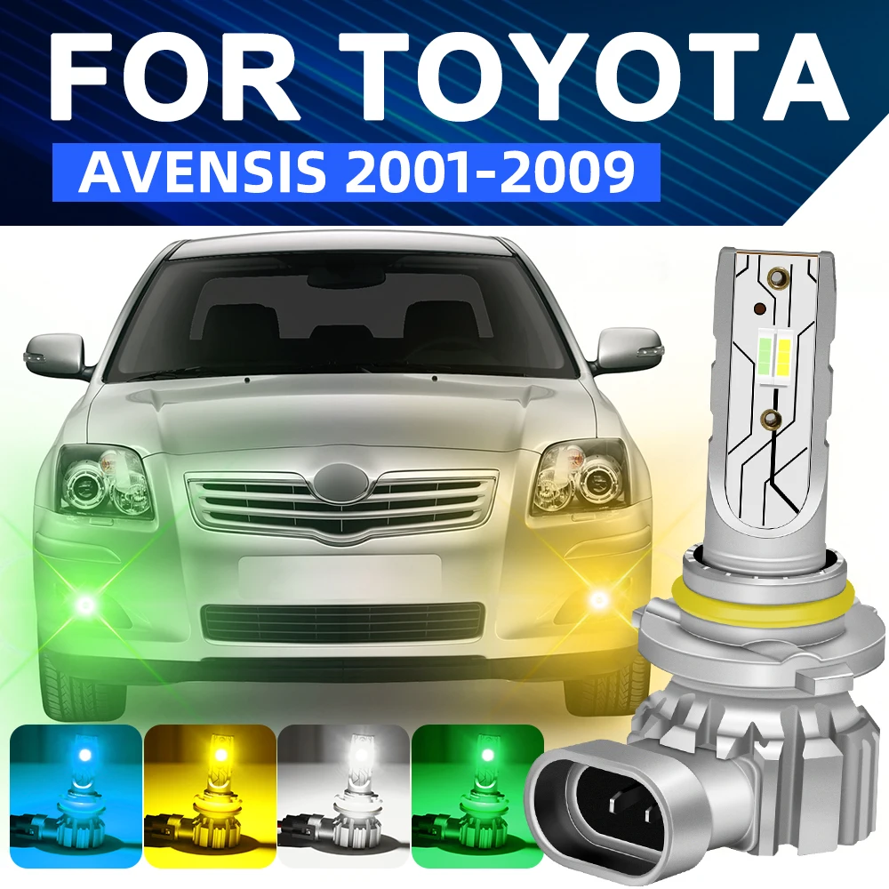 

Dual Color LED Front Fog Light Bulbs For Toyota Avensis T25 Verso M2 2001 2002 2003 2004 2005 2006 2007 2008 2009 Fog Lamp 2PCS