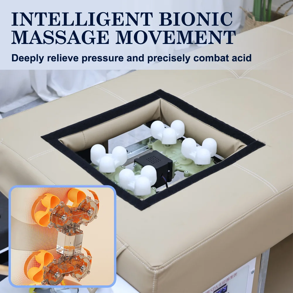 Luxury Style Electric Massage Hair Care Bed Salon Beauty Water Heater Water Cycle and Steamer Function Shampoo Bed