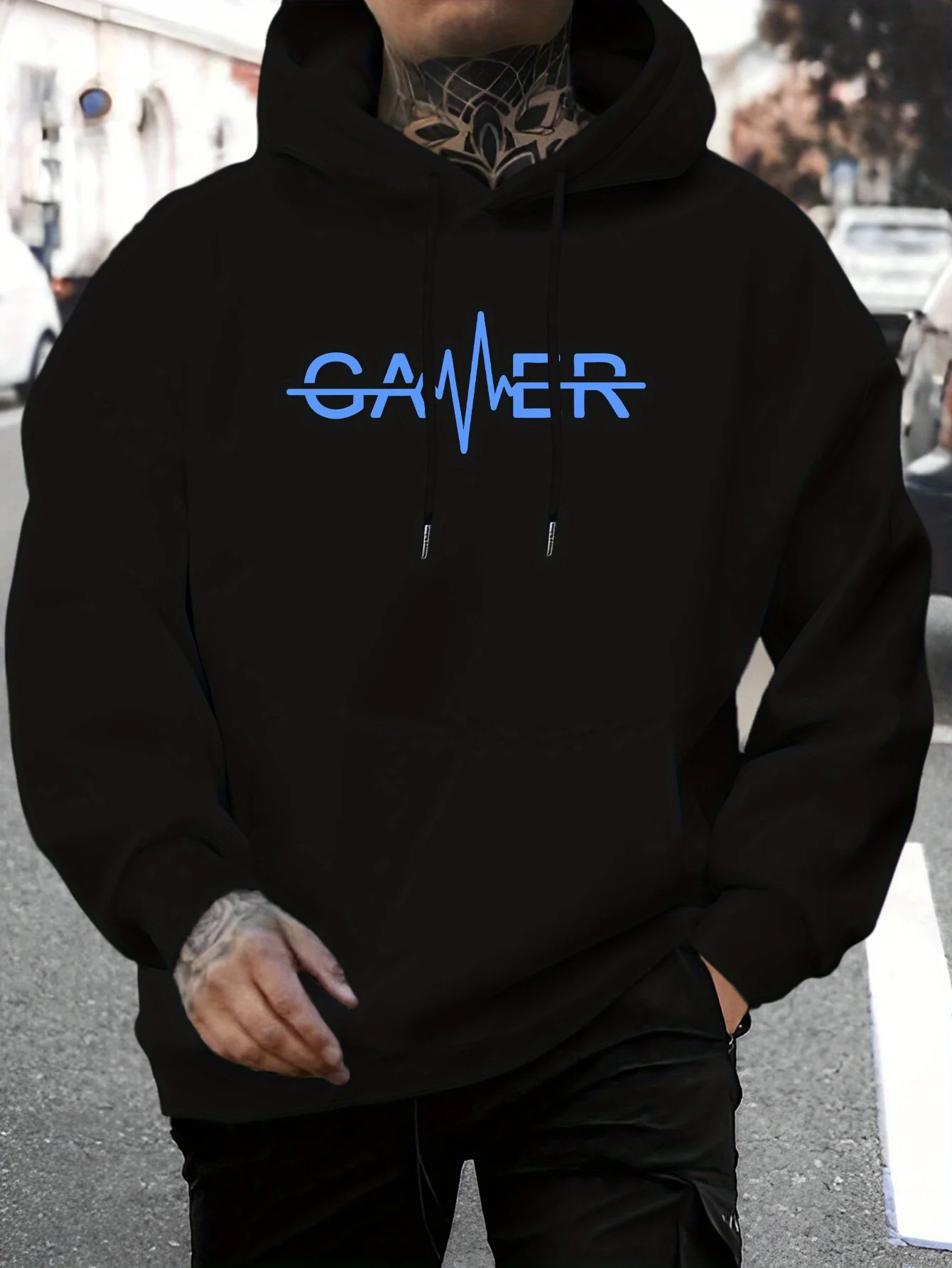 

Мужская толстовка Neon Green Gamer, 100% полиэстер, осень/зима, повседневная