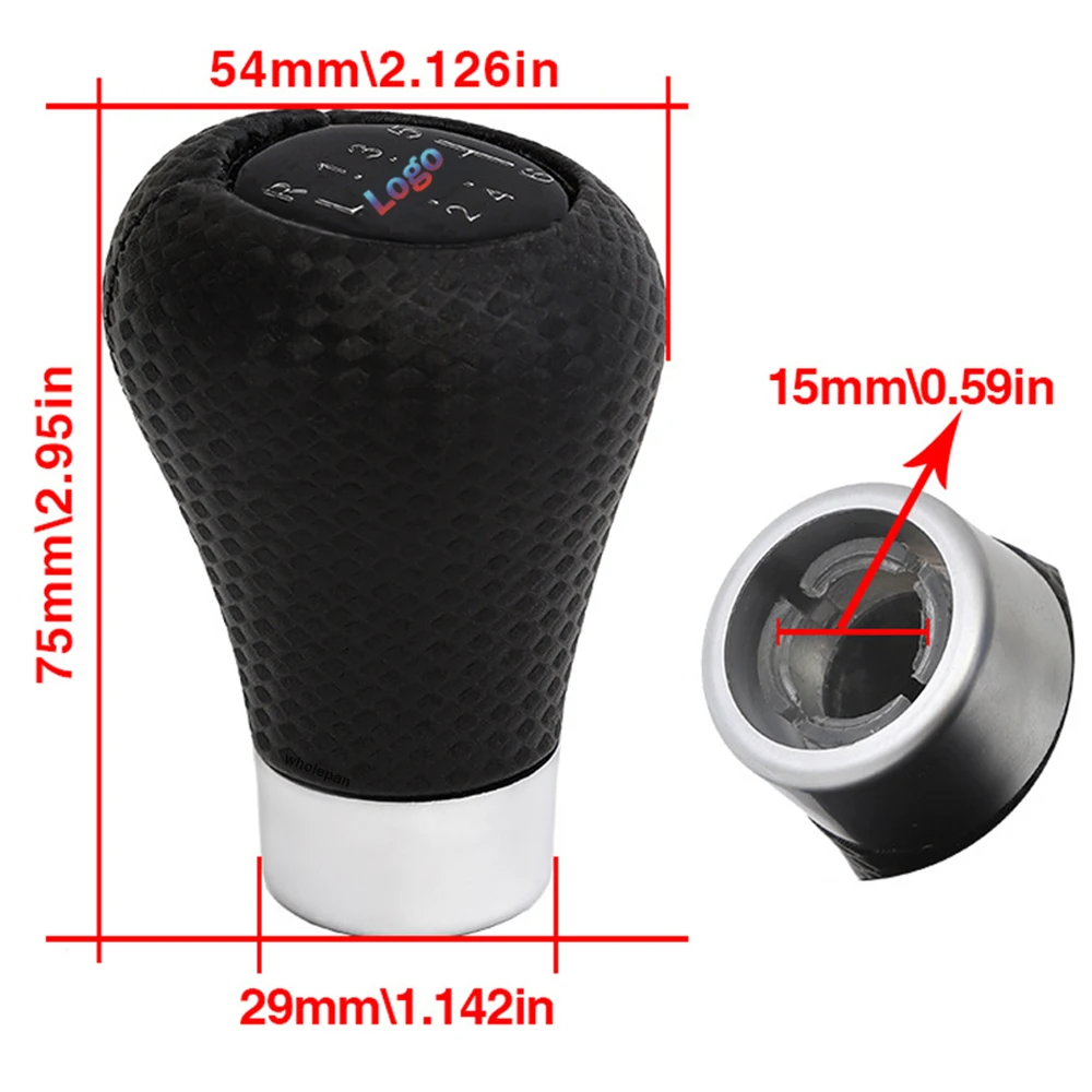 5/6 Speed Leather Car Gear Shifter Knob for BMW 1 3 5 6 Series E30 E36 E39 E46 E60 E81 E82 E87 E90 E53 E84 E83 Can Custom Logo