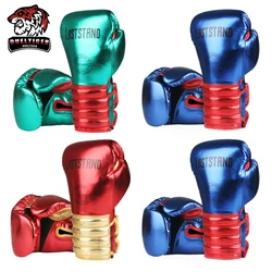 DUELTIGER High Quality PU Leather Adult Boxing Gloves for Men Women Sanda Muay Thai Sandbags Training Professional Glove Durable