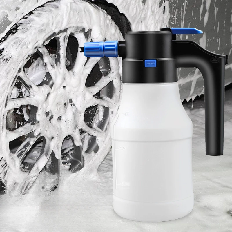 

1.5L Home Kitchen Gardening Electric Watering Can High-pressure Car Wash Automatic Foam Tool