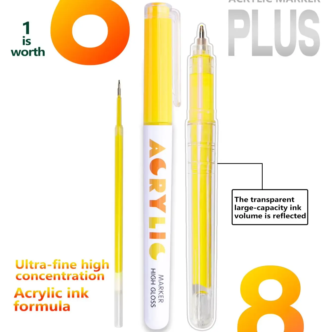 1 Piece of 72-288 Color Direct Liquid Needle Tip Pen for Art Students, Waterproof Outlining Pen for Detailing, Hand-Drawn Set for Manga and Anime Design, Outlining Pen, Painting Pen