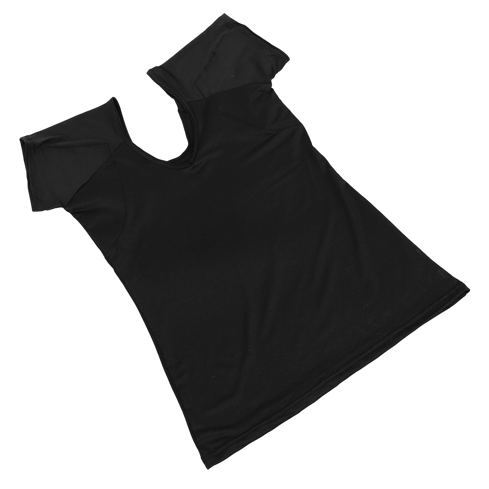

Sweat Proof Vest with Pads Underarm Sweat Absorbing T-Shirt Unisex Breathable Anti-Sweat Undershirt Black Gym Outdoor Wear