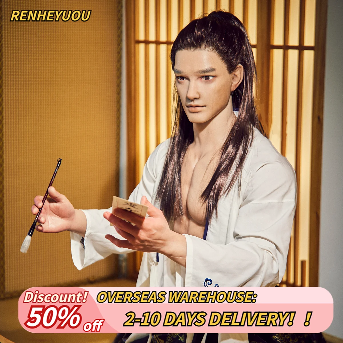 RENHEYUOU ذكر دمية جنسية 183 سنتيمتر كامل الحجم جديلة الإناث الاستمناء لعبة الجنس العاطفة الجنس عن طريق الفم العملاق الجذر الكبار مخزن 18 +