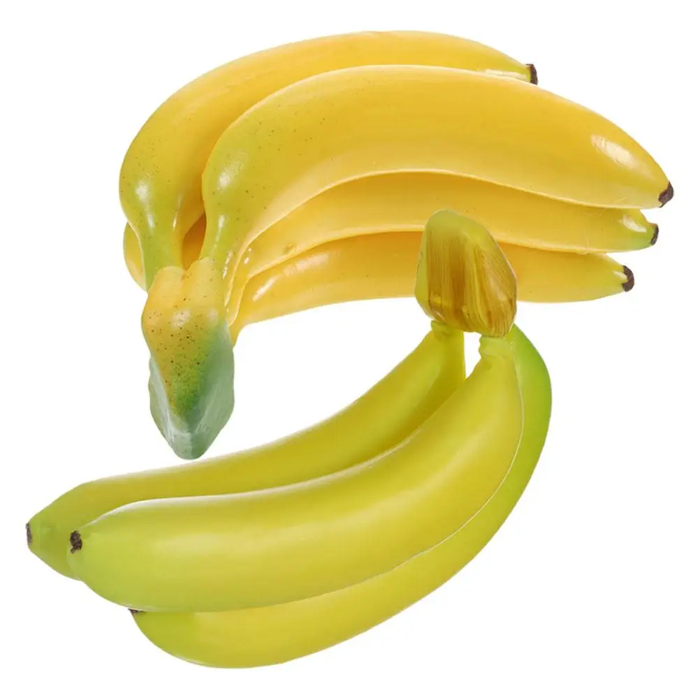 

Simulated Banana Fake Fruit Prop Decorative Artificial Bananas Realistic Faux Fruit Photo Props Home Display Accessories Window