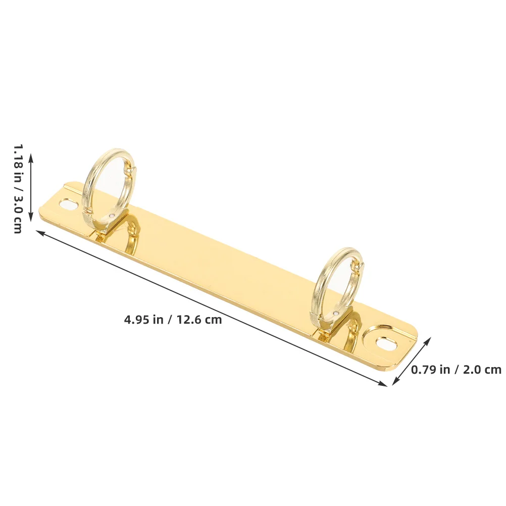2 قطعة أمشاط العمود الفقري المعدنية لاستبدال دفتر فضفاض ورقة ملزمة Diy بها بنفسك آلية حلقة مقاطع قوي ملزمة الأشواك المجلدات
