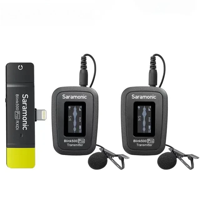 Saramonic Blink500 Pro B3 B4 B5 B6   compact 2.4 GHz Dual-Channel Wireless Microphone for IOS Android Smartphone Vlog Record