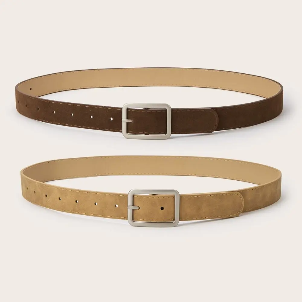 العصرية دبوس مشبك حزام جلد الغزال تصميم فاخر عارضة الأعمال حزام الخصر حزام الرجعية للنساء #3