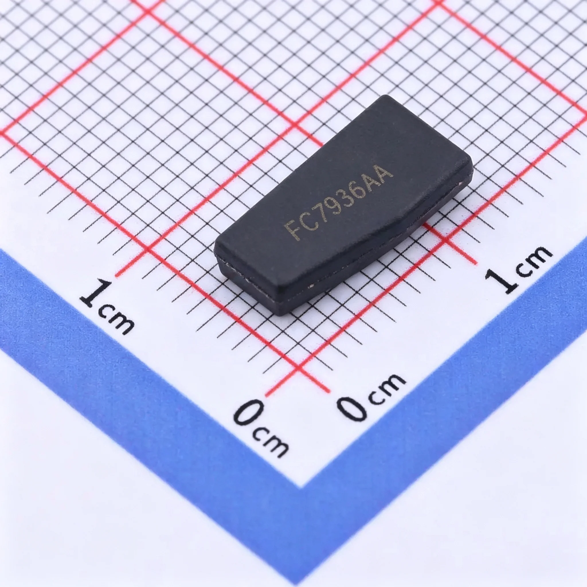 Transponder chip, PCF7936AA, contactless chip, 125 kHz, ID46 protocol, for car key and immobilizer repair