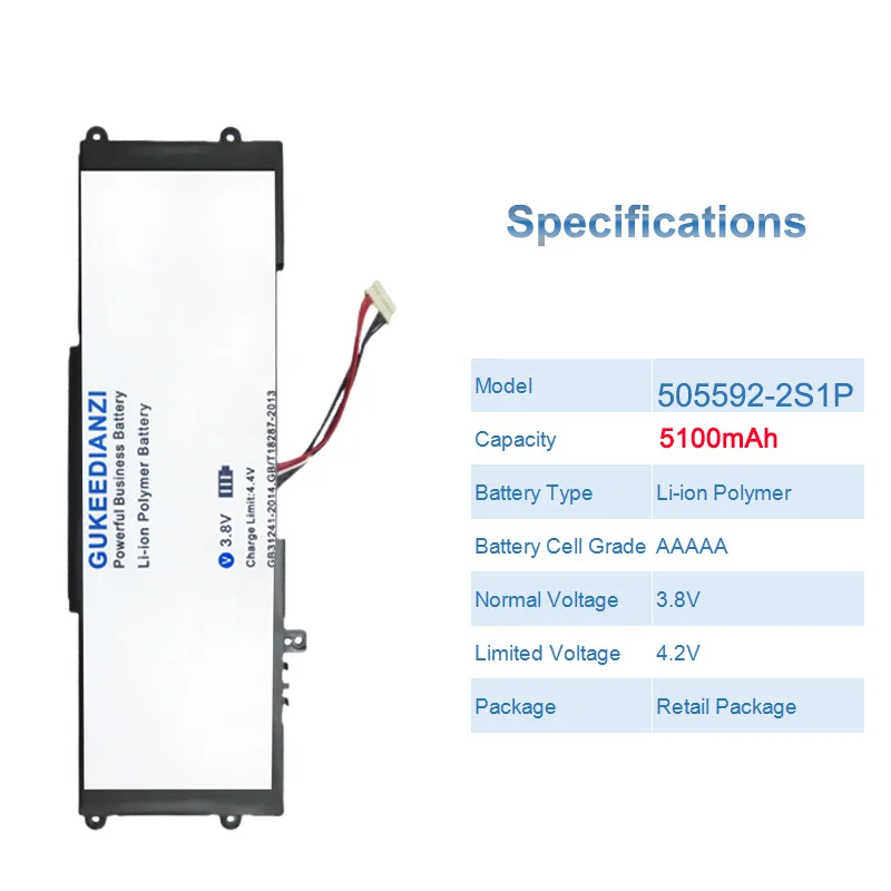 505592-2S1P Laptop Battery For Chuwi Minibook X 10.5