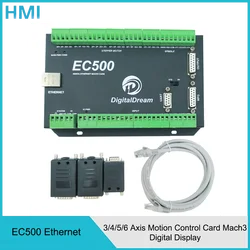 Il più recente Controller CNC Mach 3 EC500 3/4/5/6Axis Ethernet Breakout Board CNC per sistema di controllo motori passo-passo e Servo